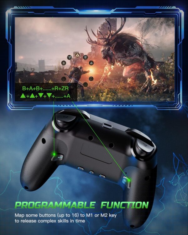 71r6Rt4mzQL._AC_SL1500_.jpg VOYEE Switch Controllers Compatible with Switch/Lite/OLED/Wi...