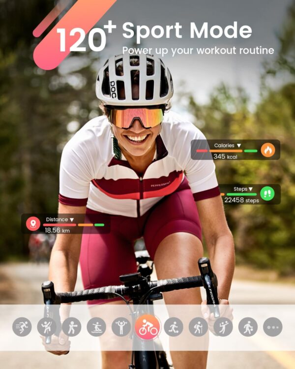 Smart Watches for Men Women: Smart Watch with 1000mAh 100 Da...