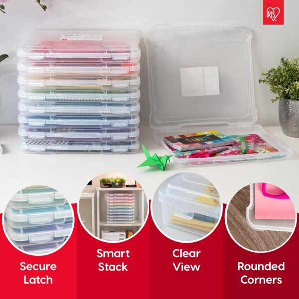 IRIS USA Board Game Storage Organizer Portable Plastic Proje...