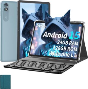 2025 Tablet, 10 inch Android 15 Tablet with Keyboard, 24GB 2025 Tablet, 10 inch Android 15 Tablet with Keyboard, 24GB R...