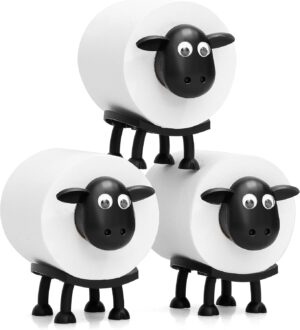 VELENTI Sheep Toilet Roll Holder - Funny Toilet Paper Holder...