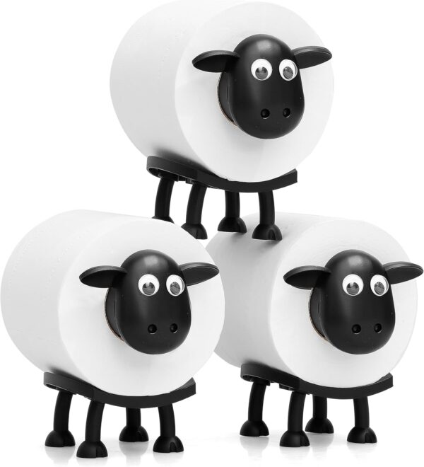VELENTI Sheep Toilet Roll Holder - Funny Toilet Paper Holder...
