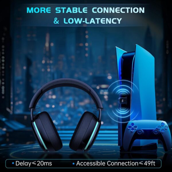 71tf8Hs0rKL._AC_SL1500_.jpg 2.4GHz Wireless Gaming Headphones for PS5, PS4 Fortnite & Ca...