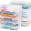 IRIS USA Pencil Case Box Storage Container for Organizing wi...
