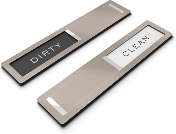 Dishwasher Magnet Clean Dirty Sign, Kubik Letters Premium St...