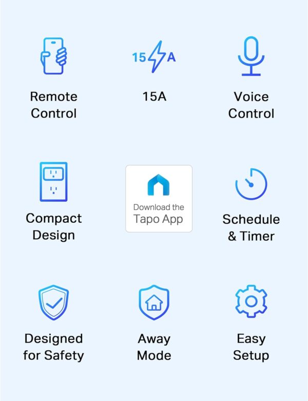 71vOKs7nixL._AC_SL1500_.jpg TP-Link Tapo Smart Plug Mini 15A, Smart Home Wi-Fi Plug, Sup...