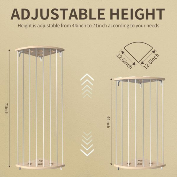 71vgy-fyZIL._AC_SL1500_.jpg Stuffed Animal Storage Wood Corner Plush Toys Holder with St...