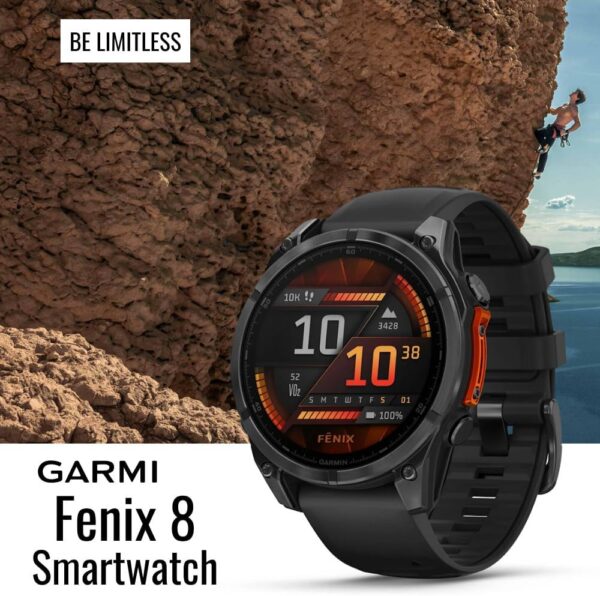71x3sCwZ0ML._AC_SL1000_.jpg Garmin Fenix 8 47mm GPS Smartwatch (Slate Gray and Black) Bu...