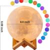 71xfSbGKT5L._AC_SL1500_.jpg LOGROTATE Moon Lamp, 16 Colors LED Night Light for Kids 3D P...