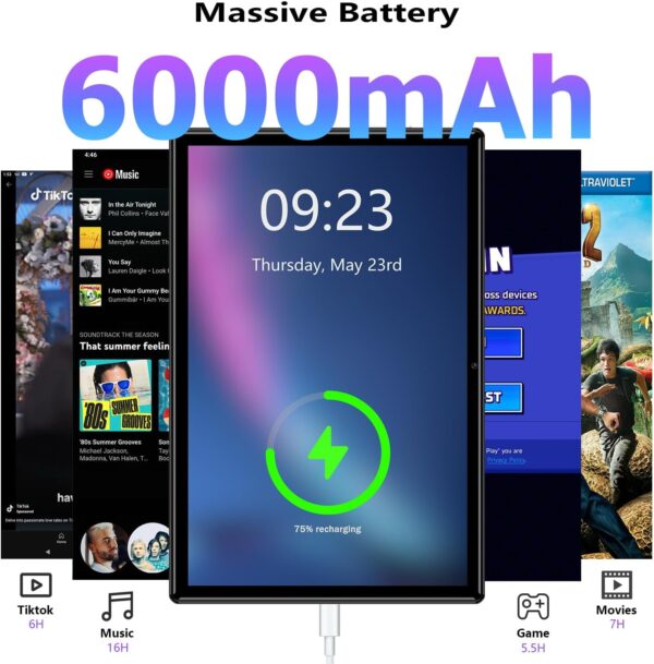 Tablet Android Tablets 10 Inch, Octa-Core Android 13 Unlocke...