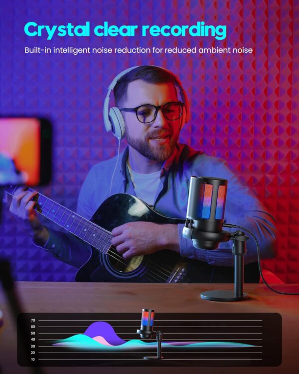 71ySm5-pYXL._AC_SL1500_.jpg Gaming Microphone, USB PC Mic for Podcasts Videos, Streaming...