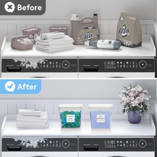 71yU9486vJL._AC_SL1500_.jpg Lifewit 2 Pack Laundry Pods container with Labels and Measur...