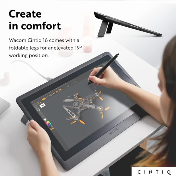 71z05dWWLHL._AC_SL1500_.jpg Wacom Cintiq 16 Drawing Tablet with Screen, 15.4" Full HD Di...