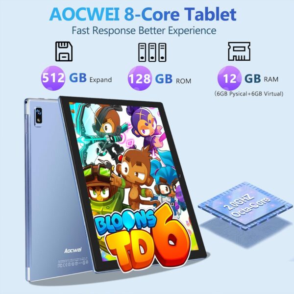 71zi2bQ-DnL._AC_SL1500_.jpg 2025 Android Tablet with Keyboard 12GB RAM 128GB ROM 1TB Exp...