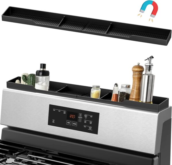 AWOKE Stove Top Shelf 30 Inch - Silicone Material Magnetic AWOKE Stove Top Shelf 30 Inch - Silicone Material Magnetic S...