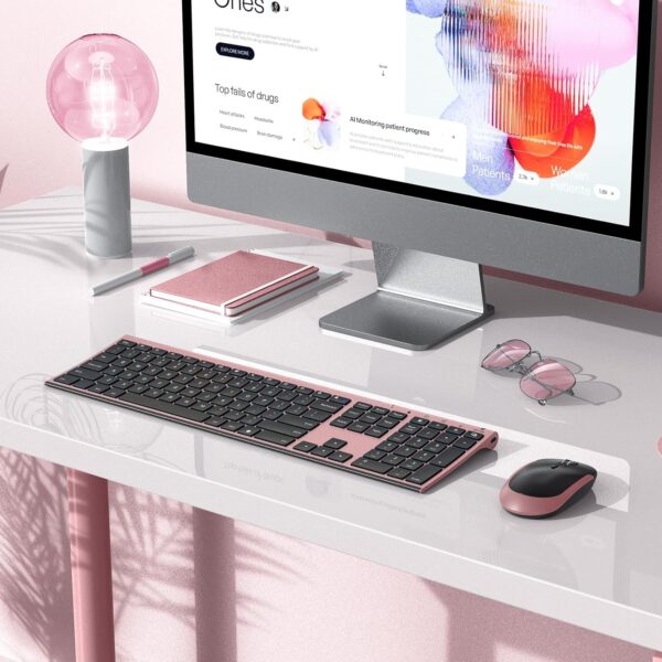 81tpKDyOIL._AC_SL1500_.jpg Wireless Keyboard and Mouse, Vssoplor 2.4GHz Rechargeable Co...