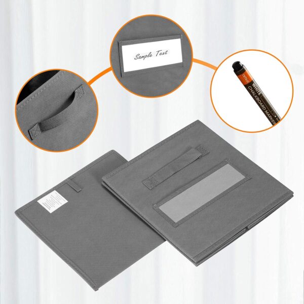 81-pW84j5yL._AC_SL1500_.jpg artsdi 11 Inch Storage Cube,Storage bin (Set of 10) Foldable...