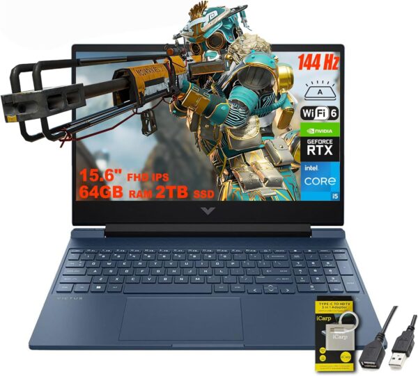 HP Victus 15.6" FHD 144Hz IPS Gaming Laptop, Intel 12th Gen ...