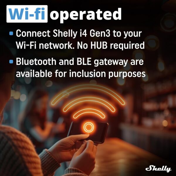 Shelly i4 Gen3 | WiFi Smart 4-digital inputs controller of S...