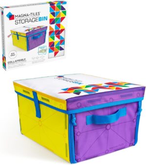 MAGNA-TILES Storage Bin & Interactive Play-Mat, The ORIGINAL... MAGNA-TILES Storage Bin & Interactive Play-Mat, The ORIGINAL...