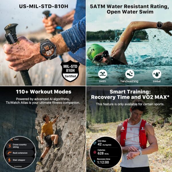 8166guZR3lL._AC_SL1500_.jpg Ticwatch Atlas Smartwatch for Men Android Wear OS Smart Watc...