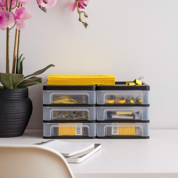818atcd0FRL._AC_SL1500_.jpg IRIS USA Plastic Stacking Desk Top 3-Drawer Storage Organize...