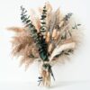 Green Pampas Grass Boho Bouquet – Exquisite Lavender and Euc...