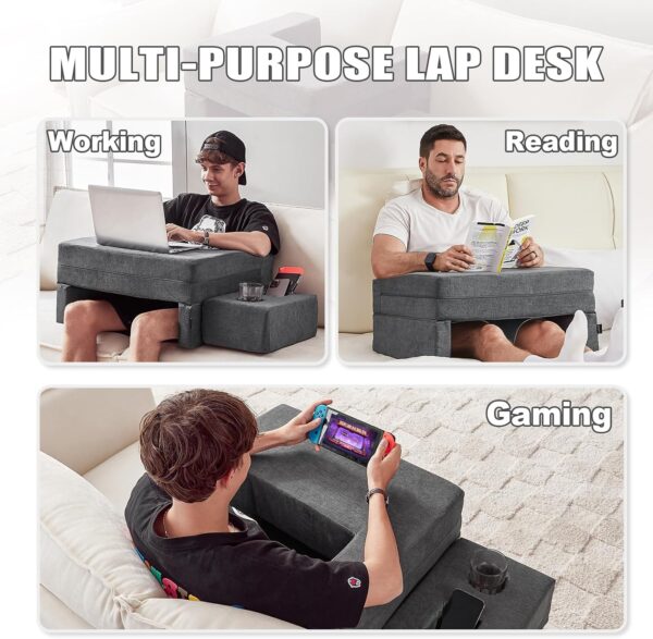 819vdeUCG9L._AC_SL1500_.jpg Lap Desk Pillow for Laptop, Large Reading Pillow for Adult, ...