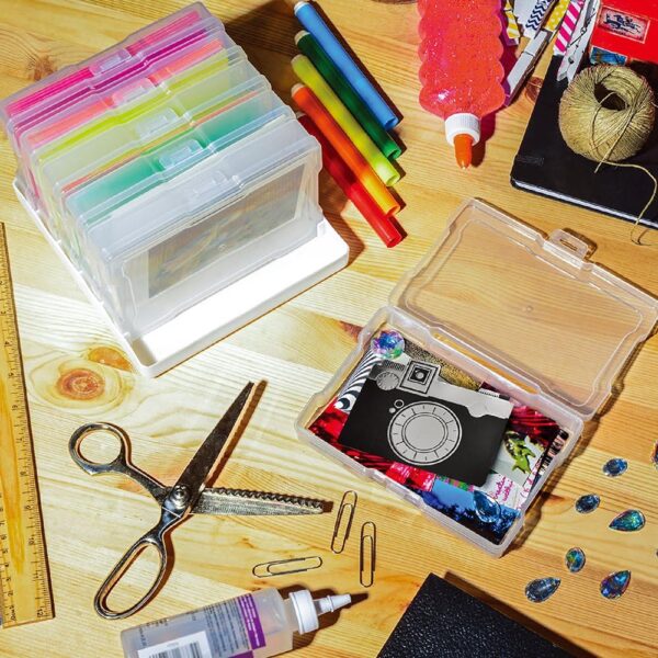 novelinks Transparent 4" x 6" Photo Cases and Clear Craft Ke...