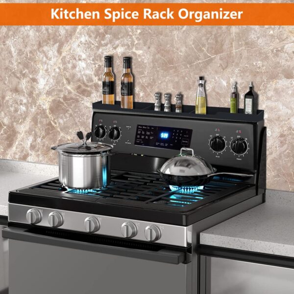 81DhjW1THxL._AC_SL1500_.jpg AWOKE Stove Top Shelf 30 Inch - Silicone Material Magnetic S...