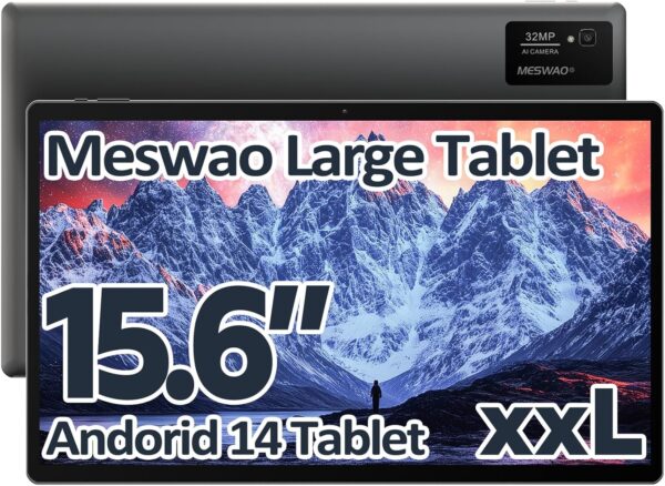 Tablet 15.6 Inch Android 14 Tablet, Large Tablet with1080 IP... Tablet 15.6 Inch Android 14 Tablet, Large Tablet with1080 IP...