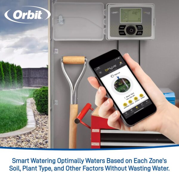 81FQbCYdAdL._SL1500_.jpg Orbit B-hyve 12-Zone Smart Indoor/Outdoor Sprinkler Controll...