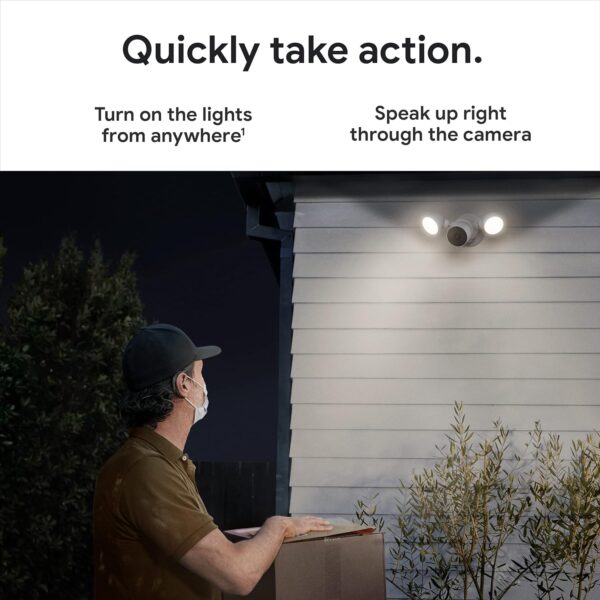 81FThATQcfL._AC_SL1500_.jpg Google Nest Cam with Floodlight - Outdoor Camera - Floodligh...