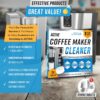 Coffee Machine Cleaner Descaler Tablets - 24 Count, Compatib...