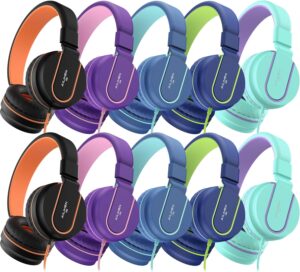 AILIHEN Kids Headphones Bulk 10-Pack for K-12 School Classro... AILIHEN Kids Headphones Bulk 10-Pack for K-12 School Classro...