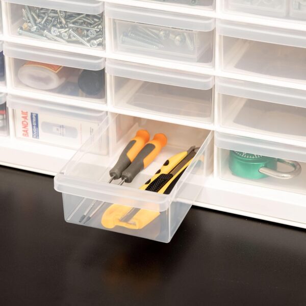 IRIS USA Plastic Drawer Storage Organizer, 24-Drawer Teacher...
