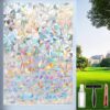 Rainbow Window Privacy Film with Cutting Reference Line, 3D ...