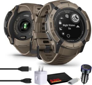 Garmin Instinct 2X Solar - Tactical Edition Coyote Tan, Rugg... Garmin Instinct 2X Solar - Tactical Edition Coyote Tan, Rugg...