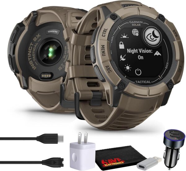Garmin Instinct 2X Solar - Tactical Edition Coyote Tan, Rugg... Garmin Instinct 2X Solar - Tactical Edition Coyote Tan, Rugg...