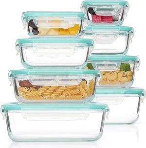 Vtopmart 8 Pack Glass Food Storage Containers with Airtight ... Vtopmart 8 Pack Glass Food Storage Containers with Airtight ...