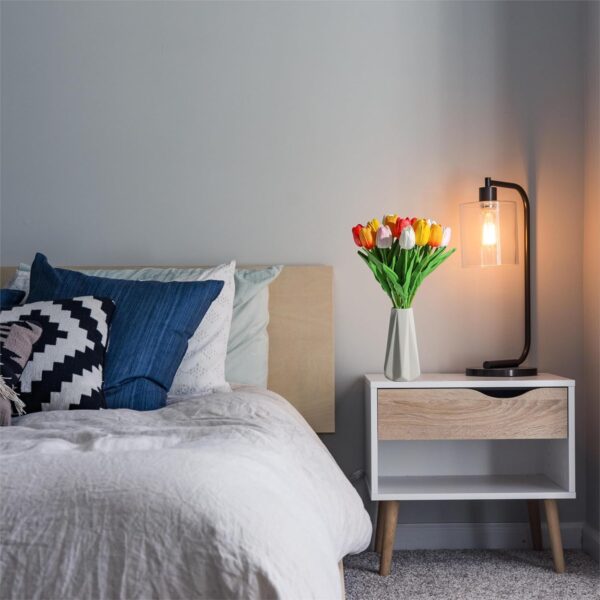 SITUMEIZI Fake Flowers Tulips Artificial Silk Flower 15pcs R...