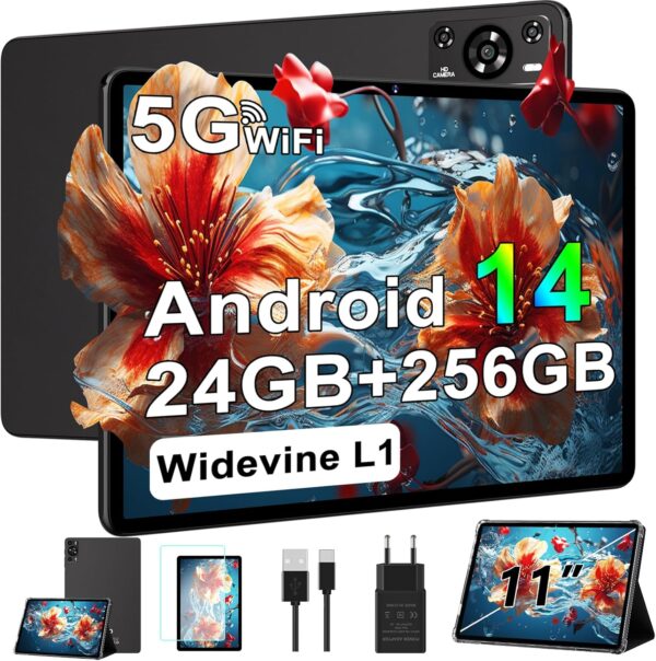 Tablet 11 inch, 2025 Android 14 Tablet with 24GB RAM Tablet 11 inch, 2025 Android 14 Tablet with 24GB RAM 256GB R...