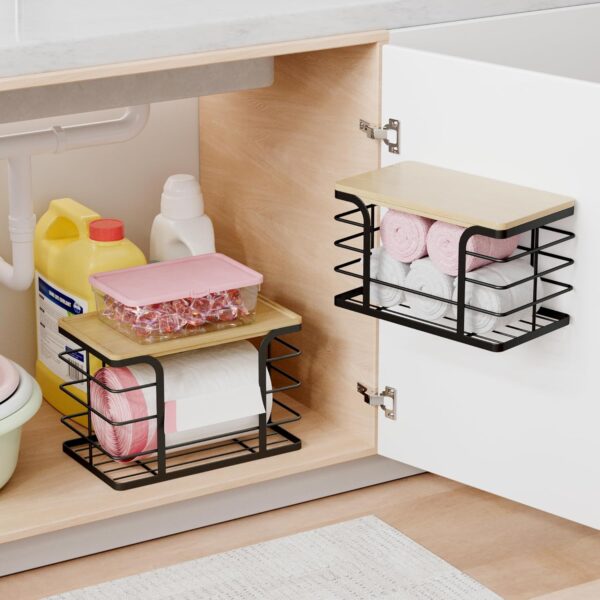 81PhjCujmtL._AC_SL1500_.jpg 2 Pack Trash Bag Holder,Wall Mount Garbage Bag Dispenser wit...