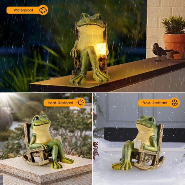 81Qls1QSIiL._AC_SL1500_.jpg Miniature Frog Garden Statue Decorations Fairy Garden Access...