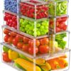 11 Pack Refrigerator Organizers and Storage, Stackable Fridg...