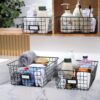 81RryB3lTfL._AC_SL1500_.jpg 6 Pack Wire Baskets for Pantry Organization and Storage, Kit...