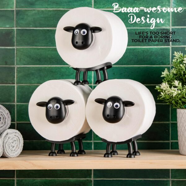 VELENTI Sheep Toilet Roll Holder - Funny Toilet Paper Holder...