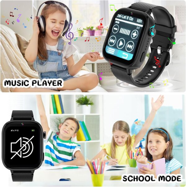 OKYUK 4G Smartwatch, Kids Watch for Kids with SIM Card, 47 E...