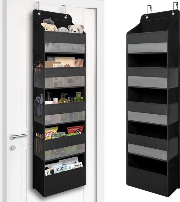 Over Door Organizer with 5 Large Pockets, Heavy Duty Hanging... Over Door Organizer with 5 Large Pockets, Heavy Duty Hanging...