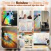 Rainbow Window Privacy Film with Cutting Reference Line, 3D ...